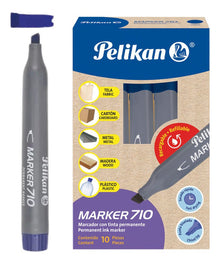 10 Marcadores Permanente 710 Pelikan Plumon Elegir Color