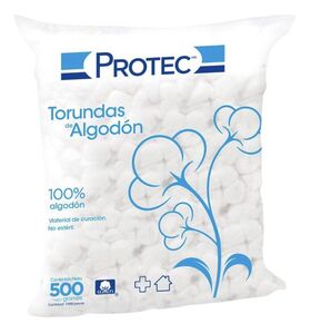 TORUNDA ALGODON PROTEC BOL 500G C/1000 BOLITAS