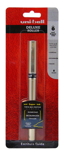 Bolígrafo Roller Deluxe Fino 0.7mm Pluma Tinta Negro Oferta