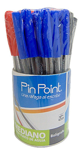 Plumas Azor Pin Point Colores Punto Mediano 1mm 36 Piezas