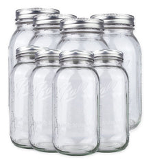 Set 8 Pz Mason Jar Ball Boca Regular 32 Oz Y Ancha 64 Oz
