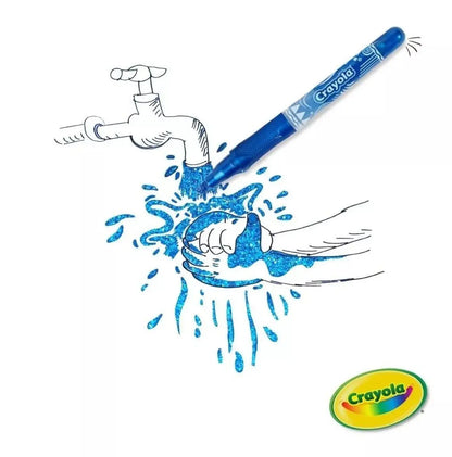 8 Plumones Glitter Alternative Markets No Tóxico Crayola - Crayola - empaque