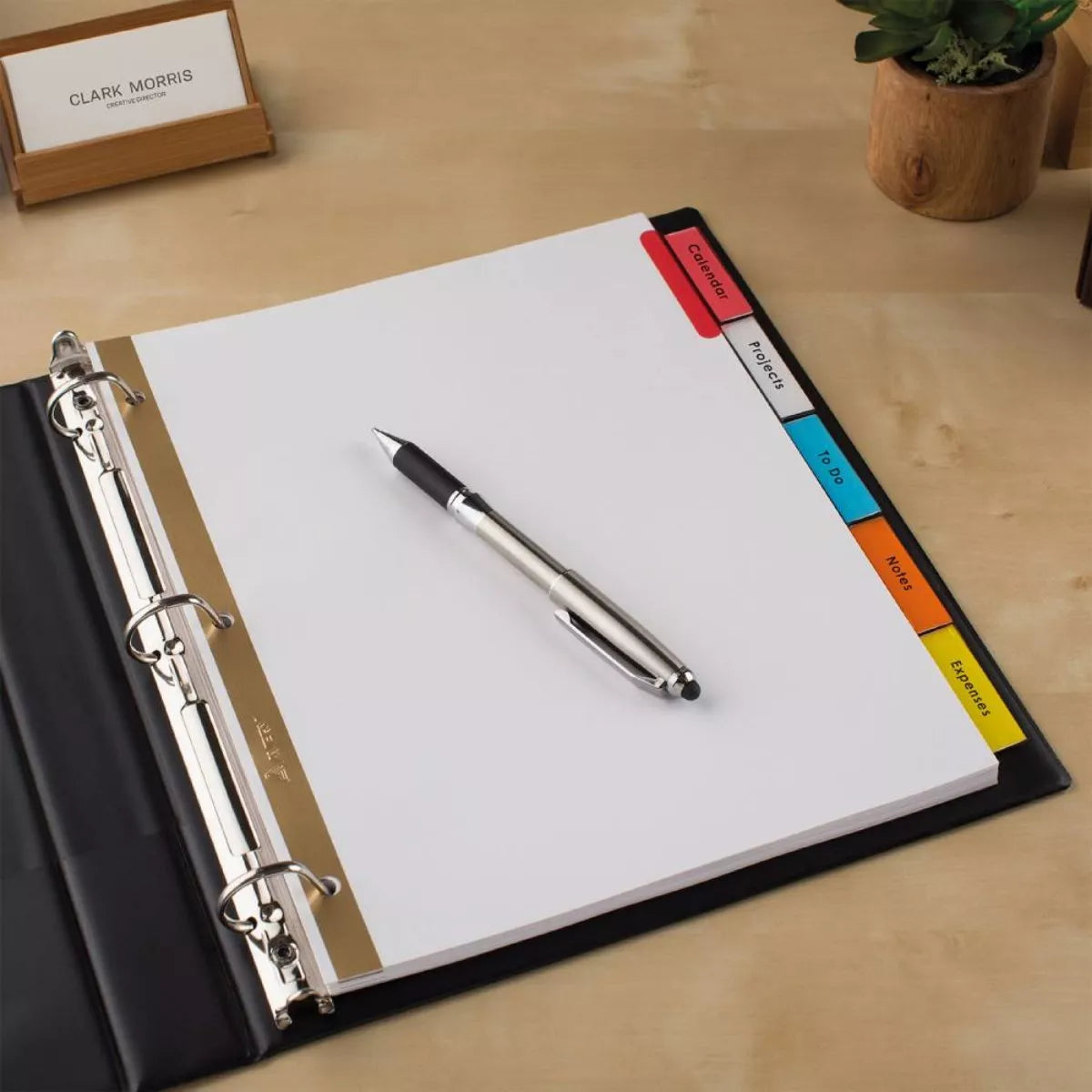 5 Separadores Carpeta Insertable C/pestañas Avery Multicolor