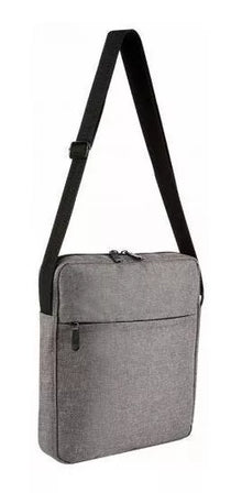 Mochila Mariconera Viaje Porta Tablet iPad Hombro Gris