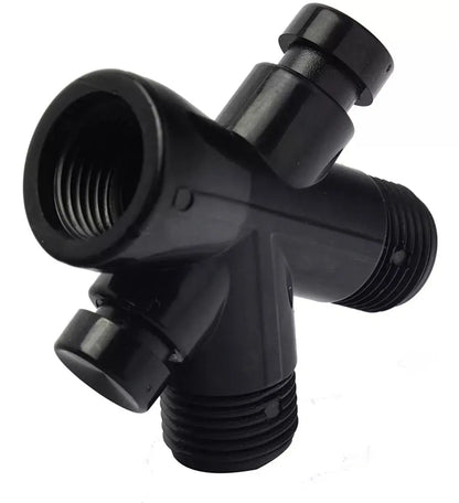 Desviador Regadera Meer Plastico Color Negro - CNX - detalle