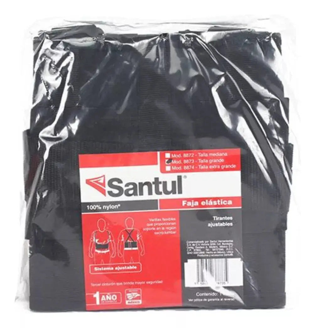 Faja Elastica Ajustable Soporte Lumbar Santul Carga Elegir Talla - Marchante MX