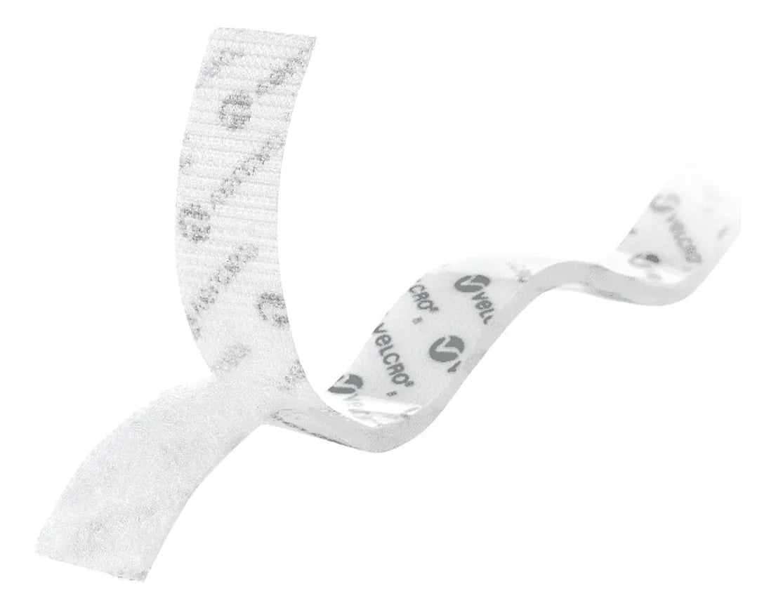 Velcro® Cinta Sujetadora con Adhesivo 90 x 1.9 cm, color Blanco