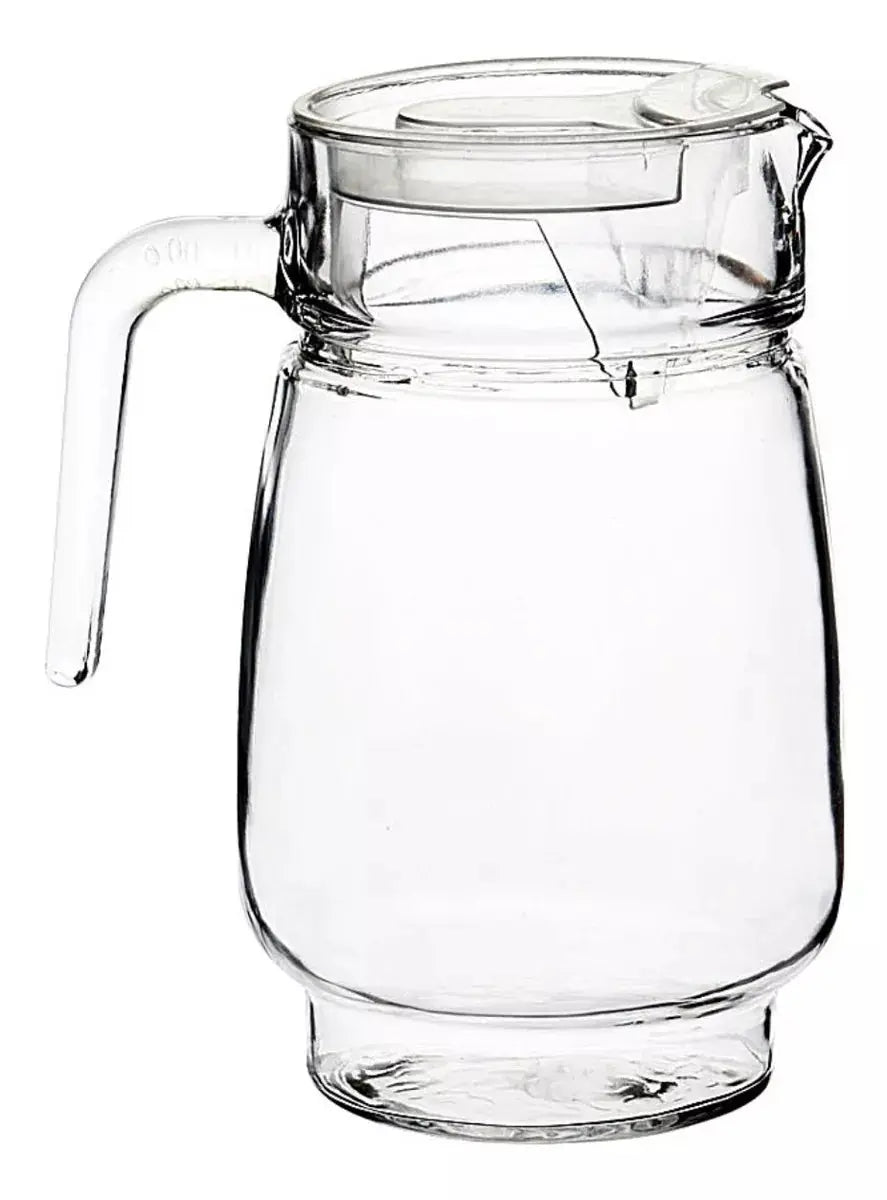 Jarra Vidrio Grande Tapa 1.5 Litros jarras Agua Verona - Vittori - vista lateral