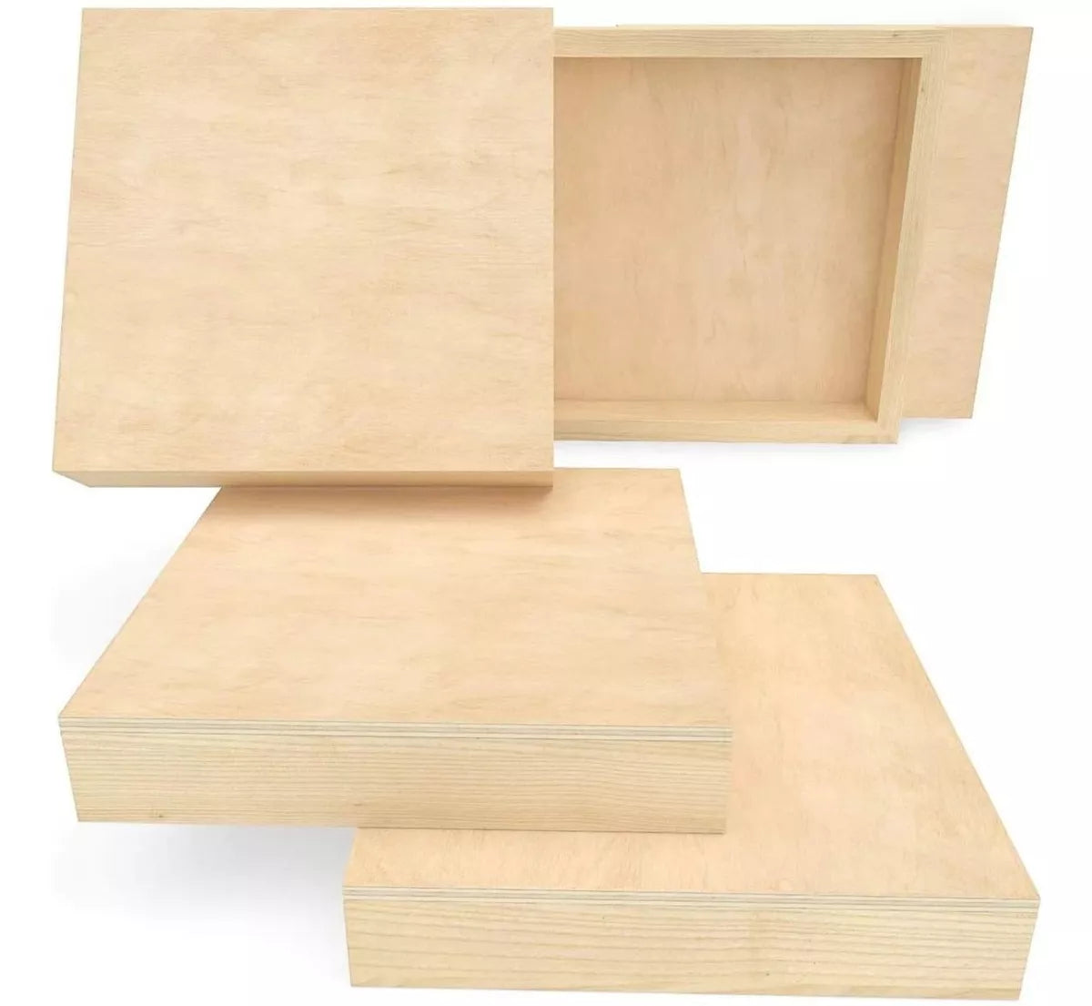 Set 5 Lienzos Madera Canvas Bastidor Pintura 20x20 Arteza