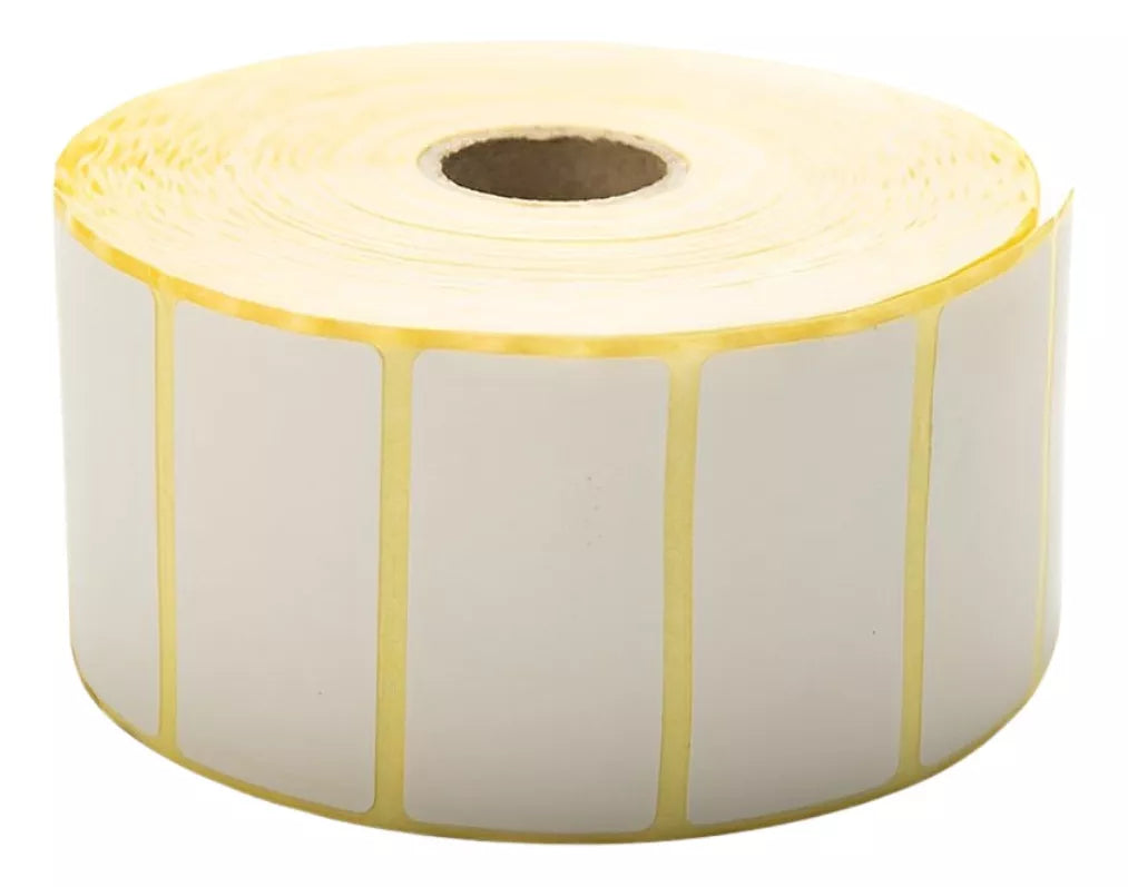 2580 Etiquetas Papel Termico Adhes Adhesivas Blanco