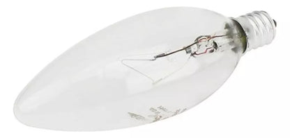 20 Pzs Foco Tipo Vela 40w Sanelec Candil Base E12 Luz Calida