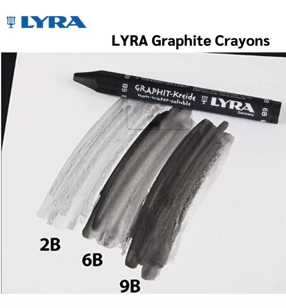 Crayónes Lyra Grafito Permanente Profesional 2b 12 Piezas