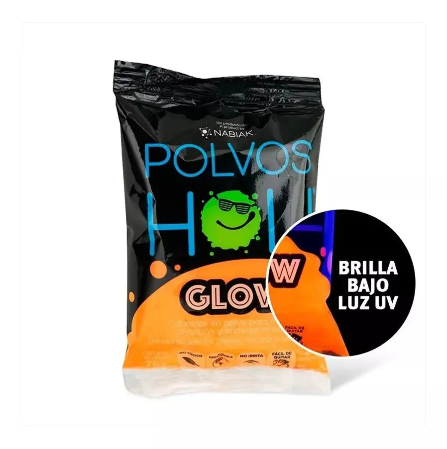 Polvos Holi Glow 75gr Fiestas Eventos Colors Elegir Color - Marchante MX