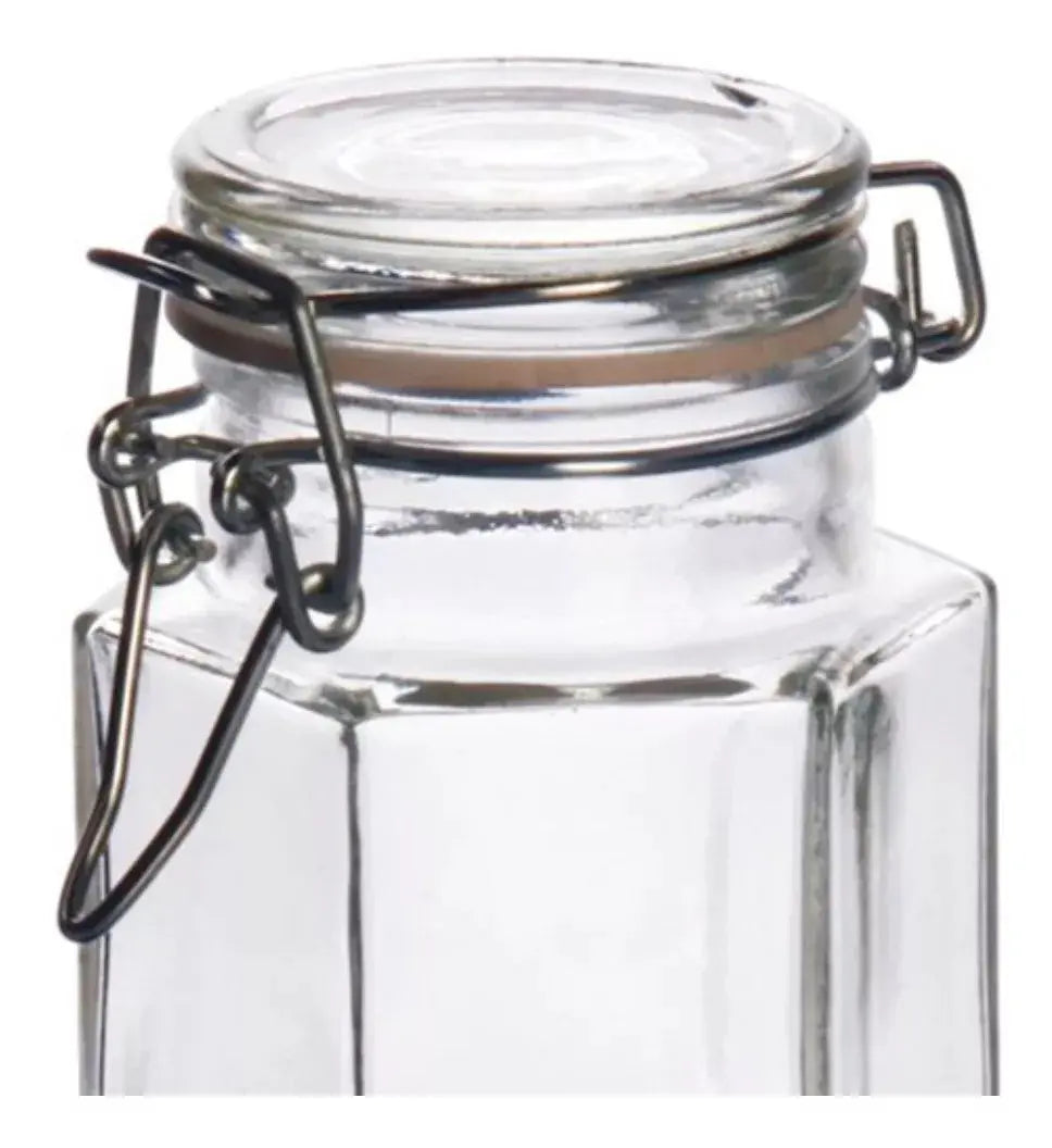 Set 6 Brocalito Vidrio Envase Octagonal Regalo Dulcero 80ml - Vittori