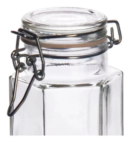 Set 6 Brocalito Vidrio Envase Octagonal Regalo Dulcero 80ml - Vittori