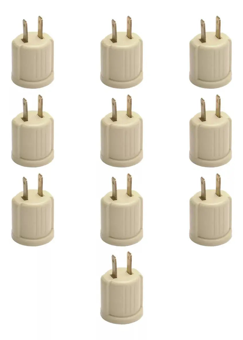 Pack 10 Portalampara Argos E27 Marfil Clavija 127v 15a - Argos - vista lateral