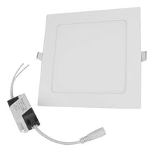 Luminario Led Sanelec 12w Cuadrado Empotrar Luz Cálidablanco