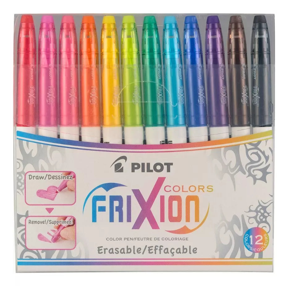 12 Marcadores Frixion Colors Pilot Plumones Tinta Borrable