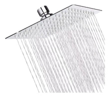 Regadera Cuadrada Estilo Lluvia Cromada Acero Inoxidable