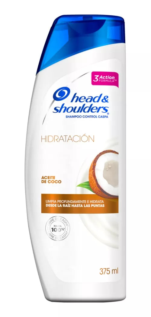 Shampoo Head & Shoulders Aceite De Coco En Botella De 375ml