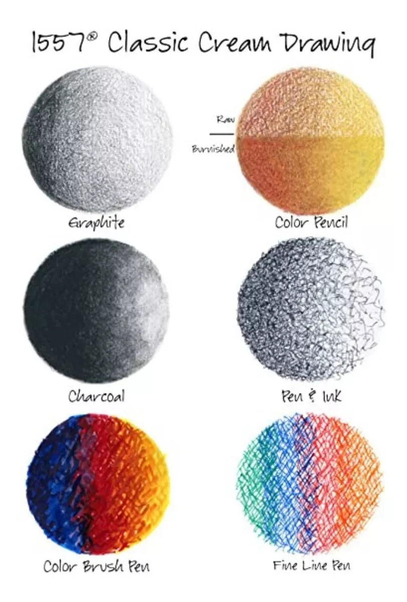 Cuaderno De Dibujo Color Crema Canson 1557 Dessin 27.9x35cm