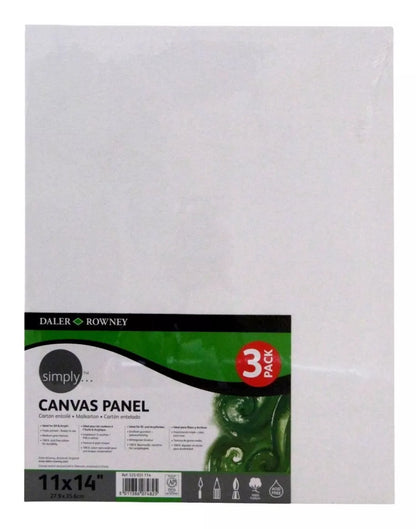 Set 3 Bastidores Lienzo Pintar Daler Rowney Simply 27x35 Cm