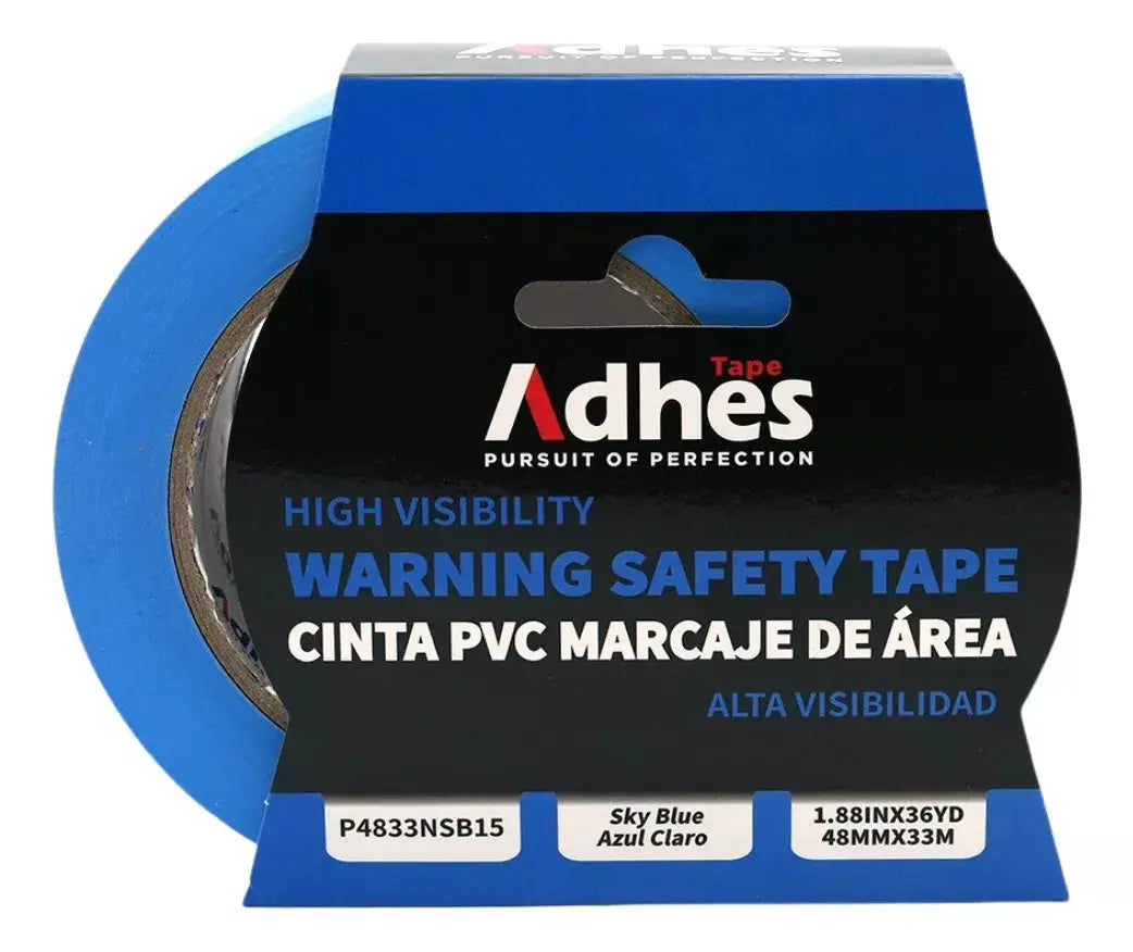 Cinta Delimitadora Area Marcaje Pisos Adhes 48mmx33m Elegir Color Azul claro - ADHES