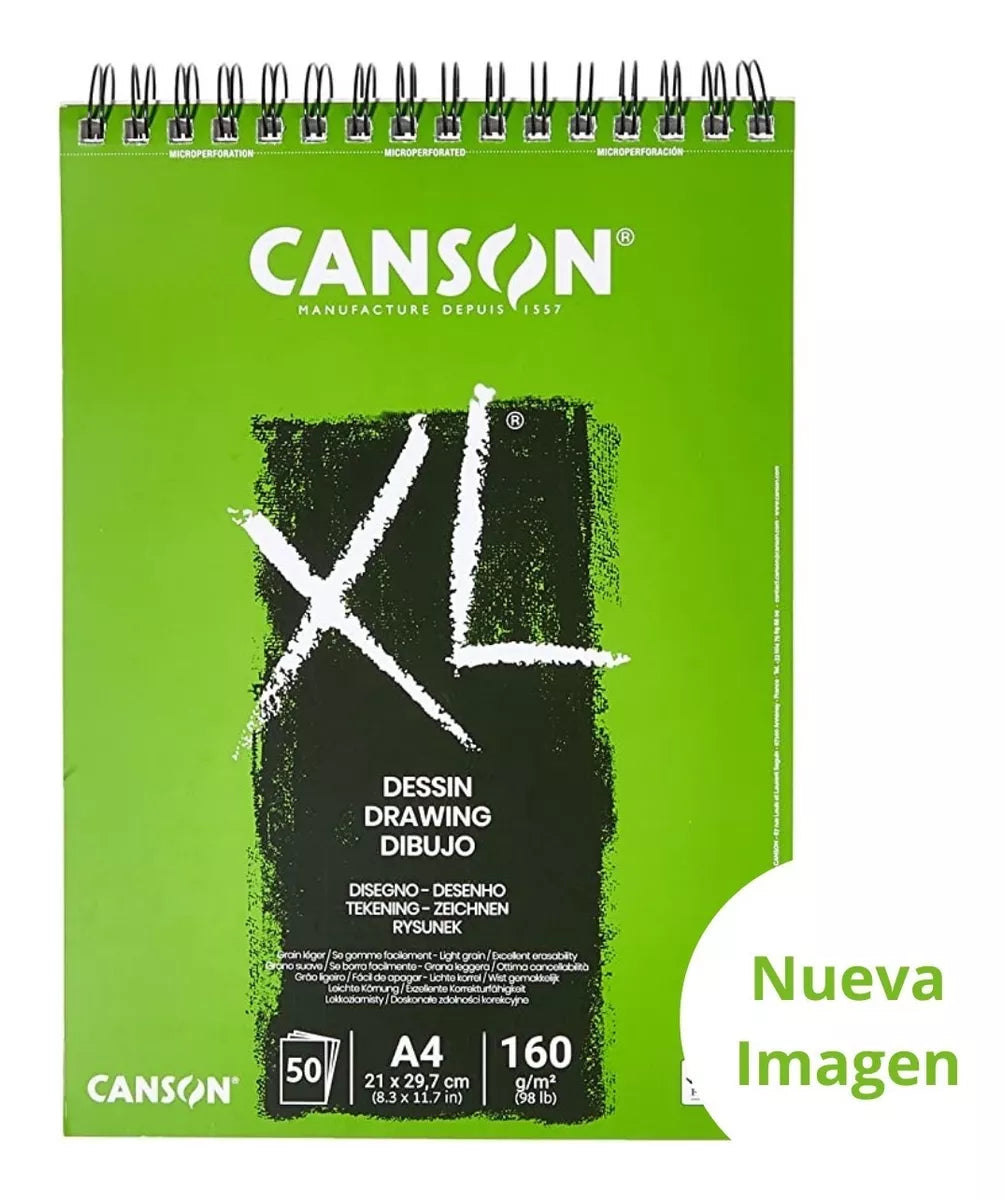 Cuaderno De Dibujo Grano Fino Canson Xl Drawing Dessin 21x29