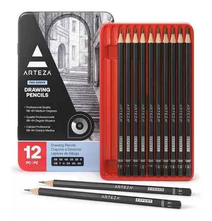 Set De 12 Lápices De Dibujo Profesionales Expert Arteza - Marchante MX