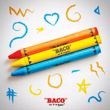24 Crayones Jumbo Triangular Baco Escolares Dibujo Colorear