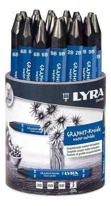 Set 24 Crayónes Lyra Grafito Soluble Agua Dibujo 2b 6b Y 9b