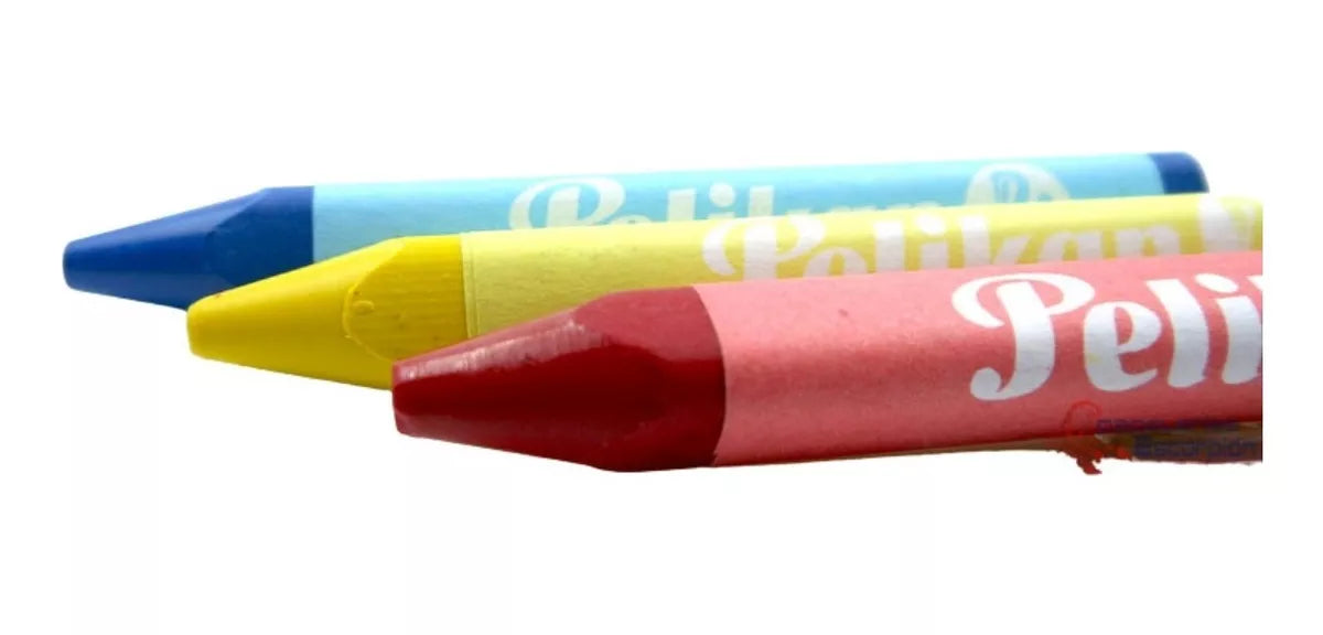 Crayones de Cera Colores Pelicrayones Pelikan 12 Piezas
