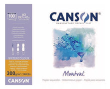 Block Papel Acuarela Canson Grano Fino Montval 29.7x42cm 12h