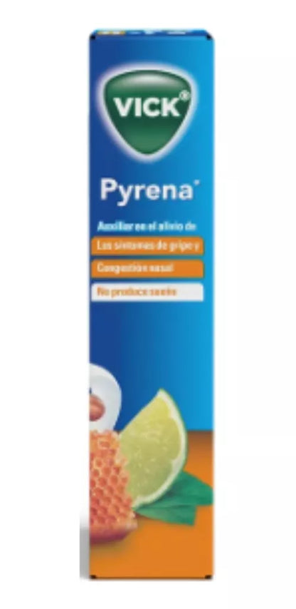 Vick Pyrena Auxiliar Antigripal Sabor Miel Y Limón 5 Sobres
