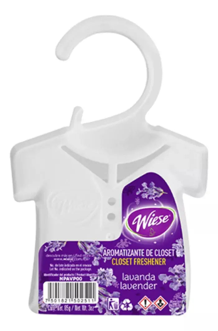 2pz Pastilla Aromática P/closet Pdcb Wiese Lavanda 85g - Wiese