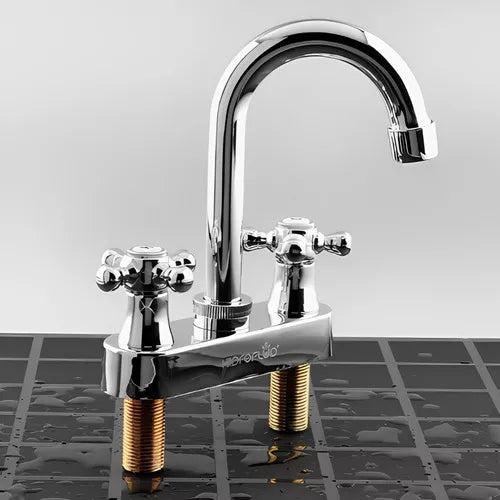 Mezcladora Lavabo Cromo Lavamanos Baño Acero Inoxidable