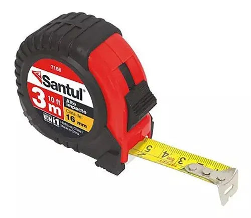 Flexometro Alto Impacto 3m 16mm Santul Resistente Impacto - Marchante MX