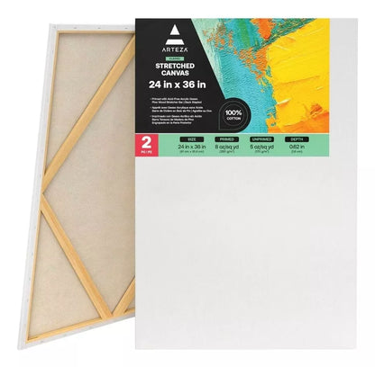Paquete 2 Lienzos Clasicos 24 X 36 Pulgadas Arteza