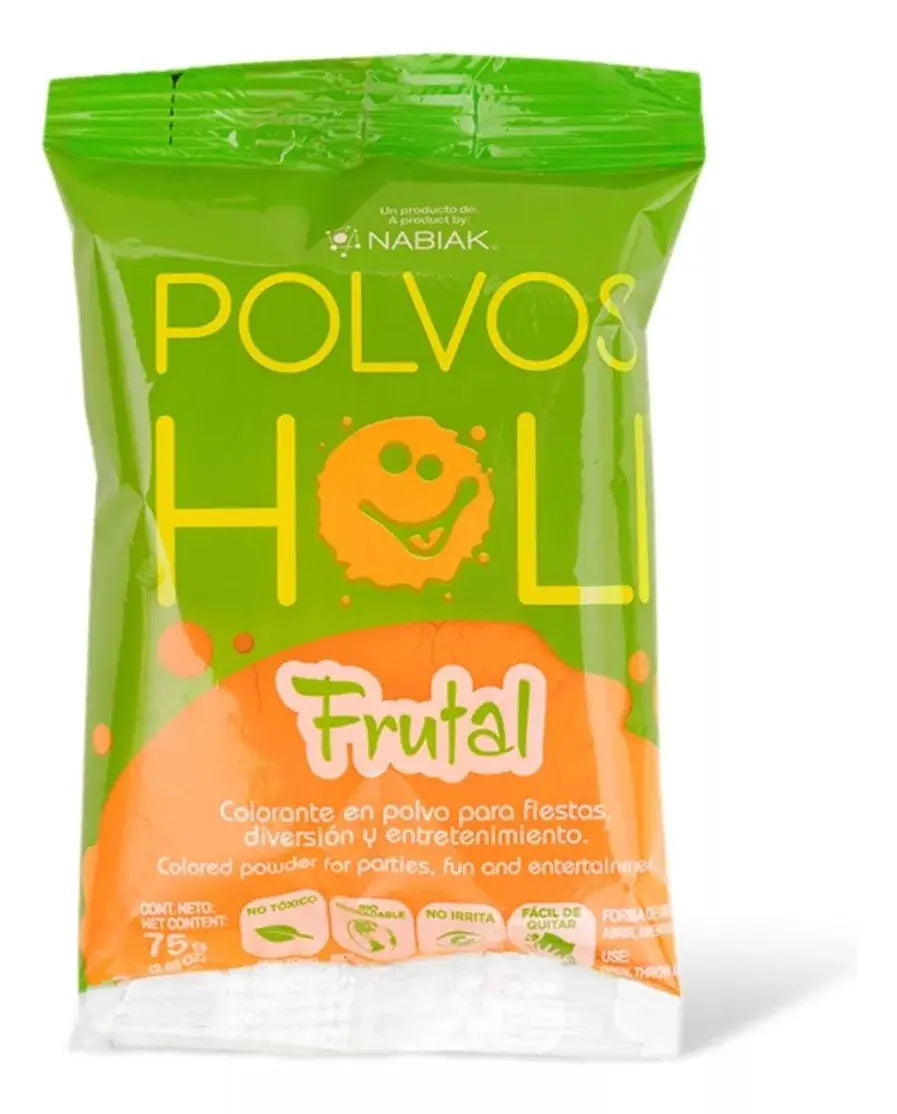 Polvos Holi Original Frutal 75gr Fiestas Paquete De 20 - Marchante MX