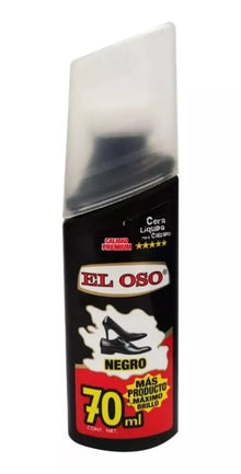 Cera Liquida Zapatos El Oso Bolear Calzado Color Negro 70 Ml