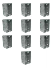 Pack 10 Caja Registro Sin Tapa Argos Gris Chalupa Pvc - Argos