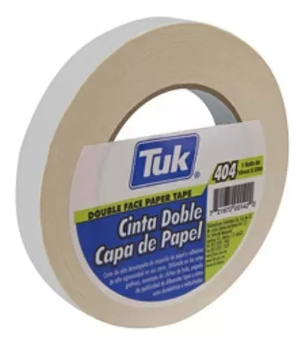 Cinta Tuk 420409 Doble Capa De Papel Y Adhesivo 18x33 /v