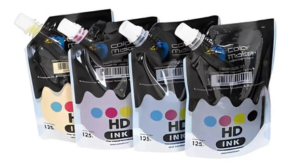 4pz Doypack de sublimación 125ml. Black Magenta Cyan Yellow Color Make *PRESENTACION DESCONTINUADA* - ColorMake - detalle
