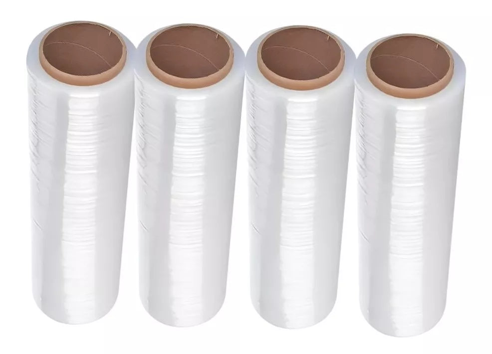 4 Rollos Playo Transparente Adhes Alto Rendimiento 457m