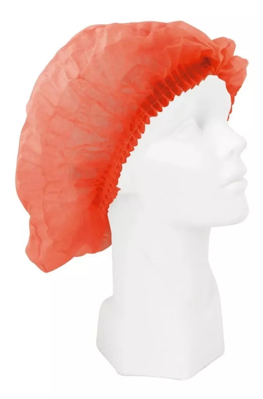 100 Cofia Red Gorro Plisado Alyger Desechable Polipropileno - Marchante MX