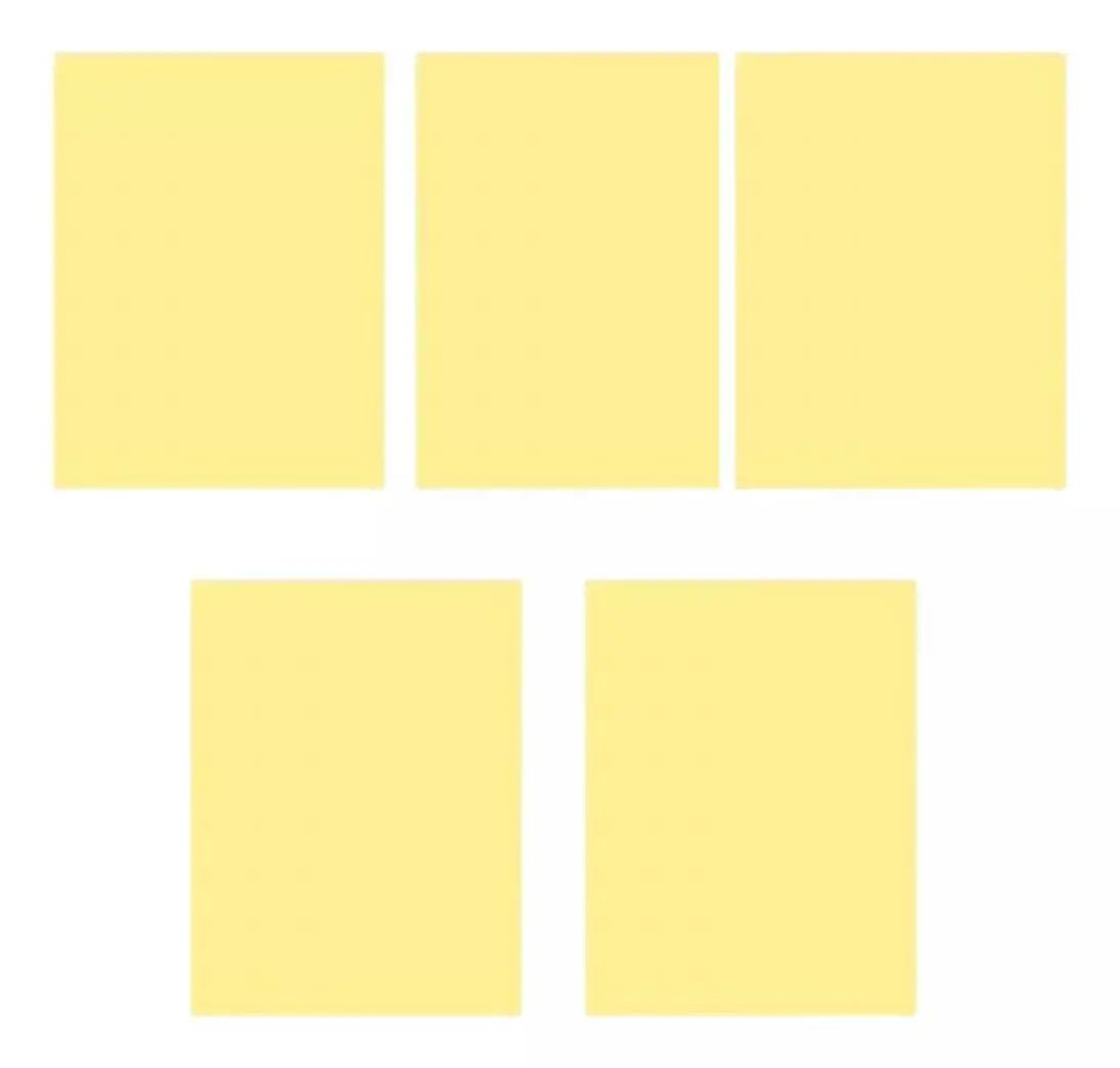 100 Hojas Color Pastel Eurocolors Tamaño Carta Color Elegir Amarillo Pastel / 103 - Eurocolors