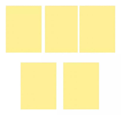 100 Hojas Color Pastel Eurocolors Tamaño Carta Color Elegir Amarillo Pastel / 103 - Eurocolors