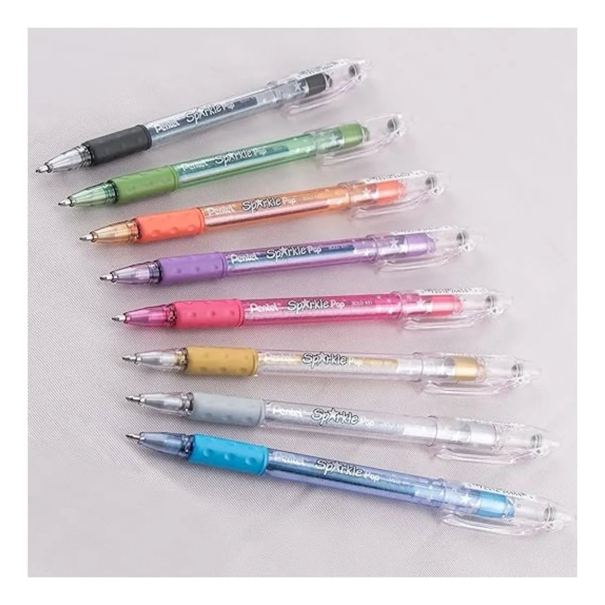 8 Boligrafos Gel Metalico Pentel Sparkle Pop 1.0mm