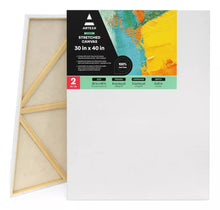 Paquete 2 Lienzos Clasicos Algodon 30 X 40 Pulgadas Arteza