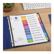 Separador Prediseñado Avery Pestañas Multicolor Mensual